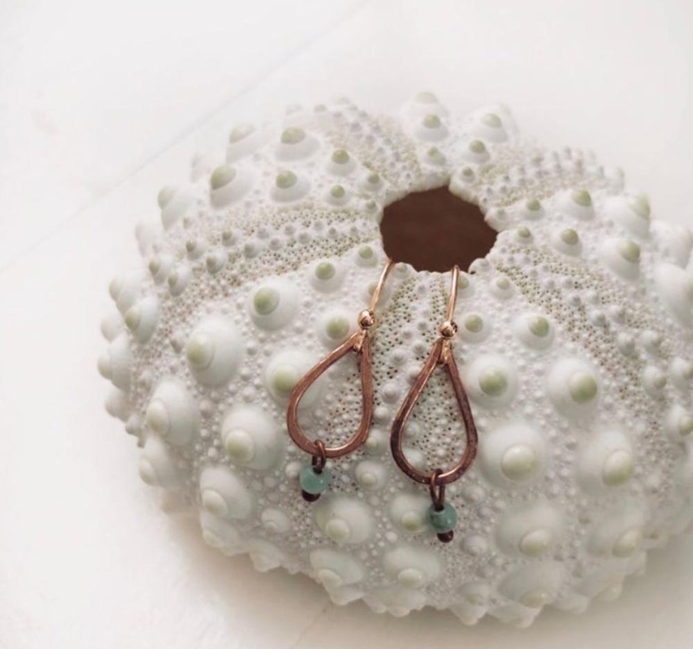 PAIRD Mini Copper Tear Drop Earring Earrings - Zabecca Living