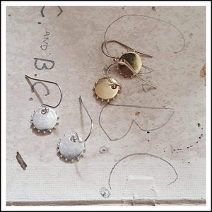PAIRD Petite Soleil Standard Earwires - Gold Earrings - Zabecca Living