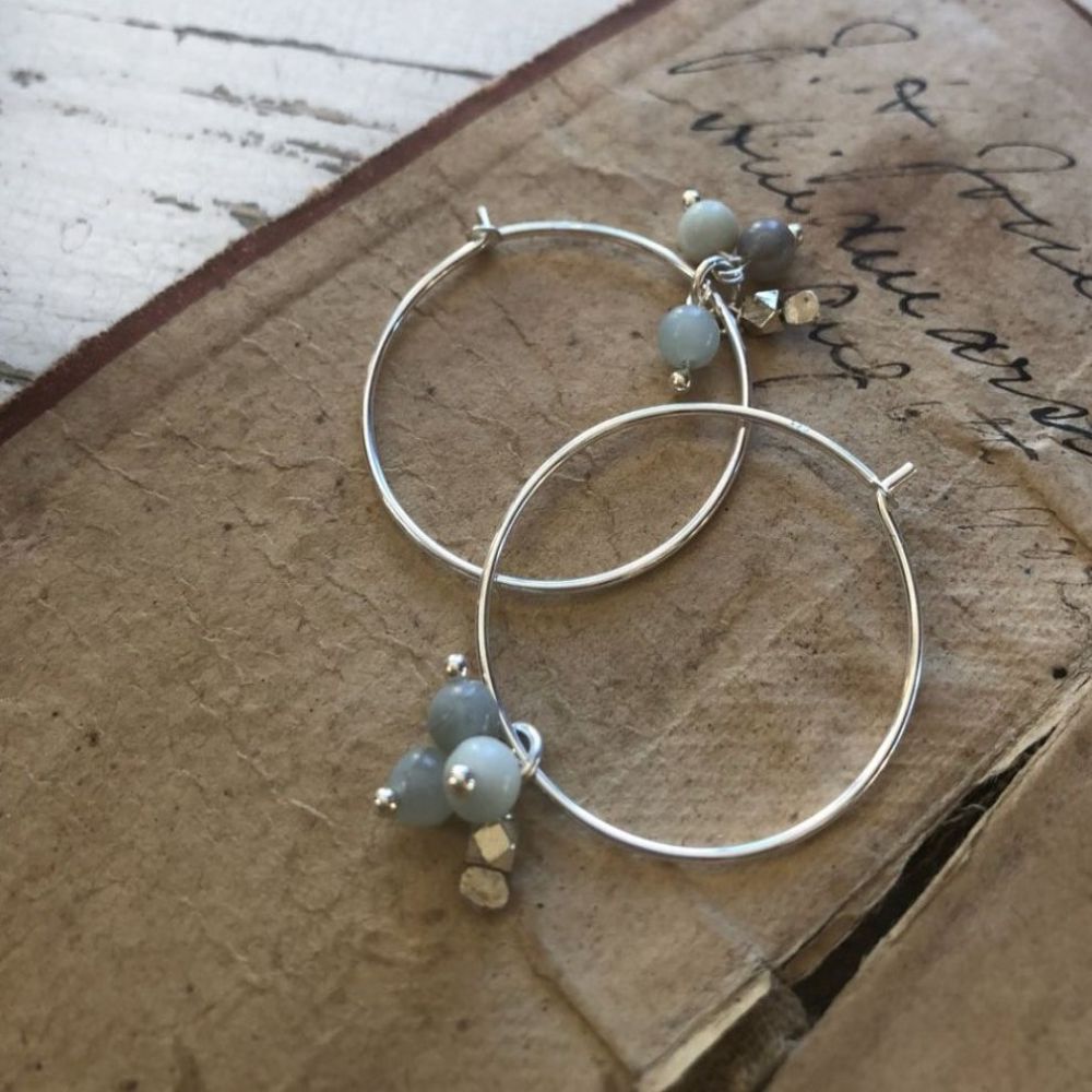 PAIRD Seafoam Hoops Earrings - Zabecca Living