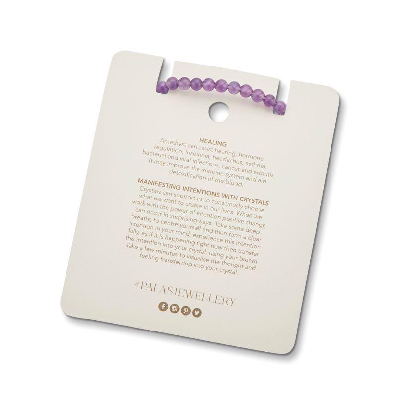 PALAS Amethyst Healing Gem Bracelet BRACELET - Zabecca Living