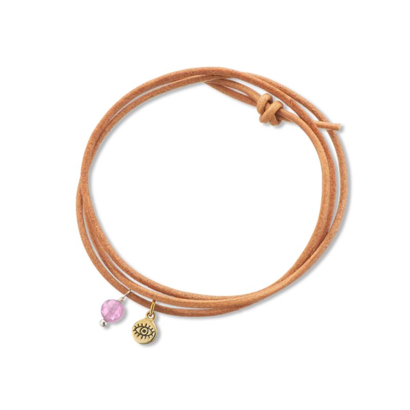 PALAS Amethyst Protection Gem Wrap BRACELET - Zabecca Living