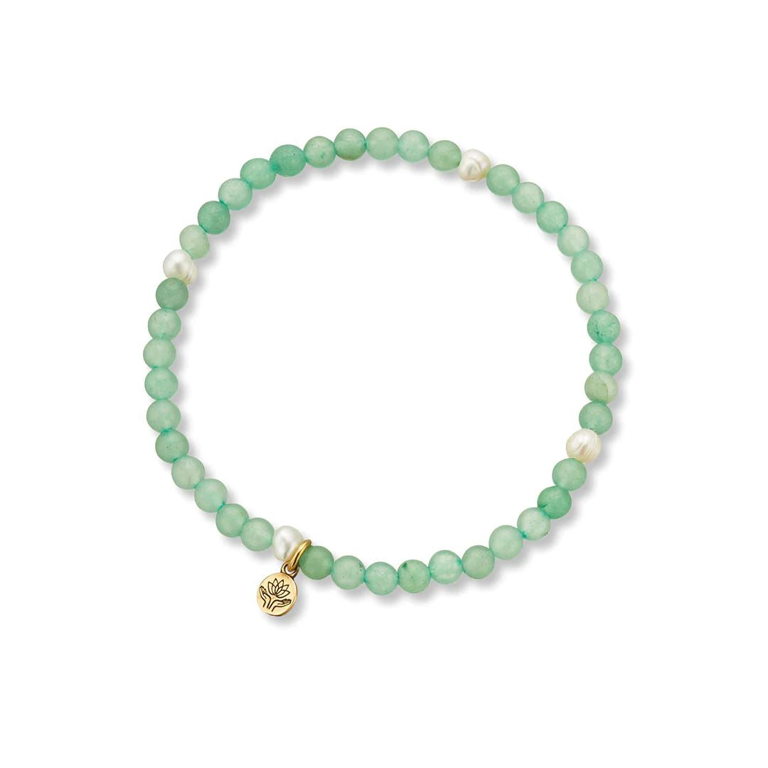 PALAS Aventurine & Pearl Propensity Gem Bracelet BRACELET - Zabecca Living