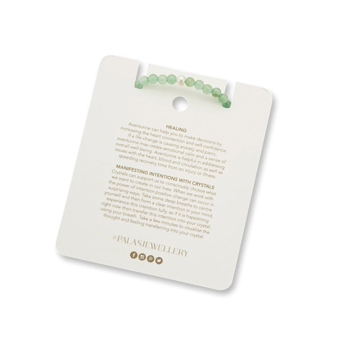 PALAS Aventurine & Pearl Propensity Gem Bracelet BRACELET - Zabecca Living