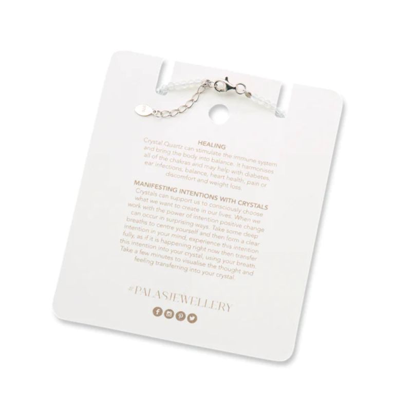 PALAS Crystal Quartz Celestial Gem Bracelet BRACELET - Zabecca Living