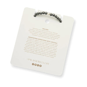 PALAS Hematite & Pearl Propensity Gem Bracelet BRACELET - Zabecca Living