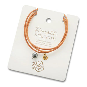 PALAS Hematite Protection Gem Wrap BRACELET - Zabecca Living