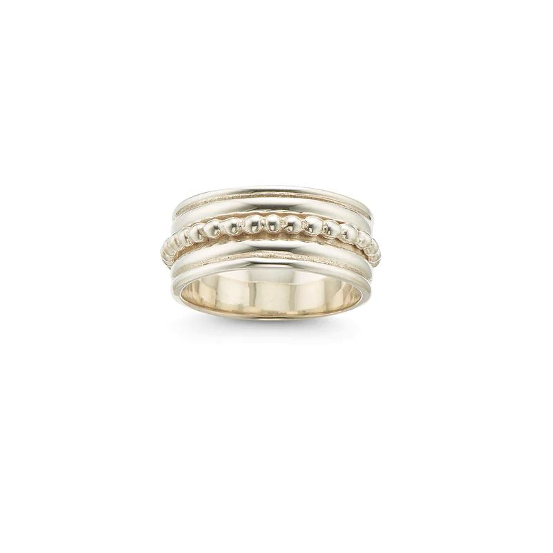 PALAS Intentions Meditation Spinning Ring - Silver Medium Ring - Zabecca Living