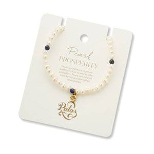 PALAS Pearl & Lapis Lazuli Propensity Gem Bracelet BRACELET - Zabecca Living