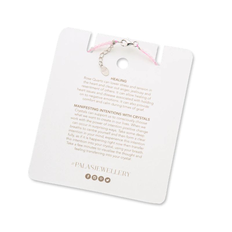 PALAS Rose Quartz celestial gem bracelet BRACELET - Zabecca Living