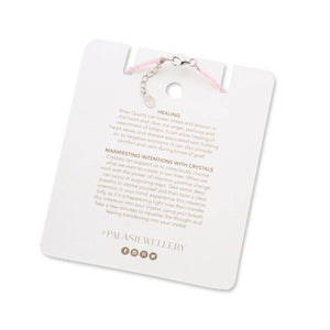 PALAS Rose Quartz celestial gem bracelet BRACELET - Zabecca Living