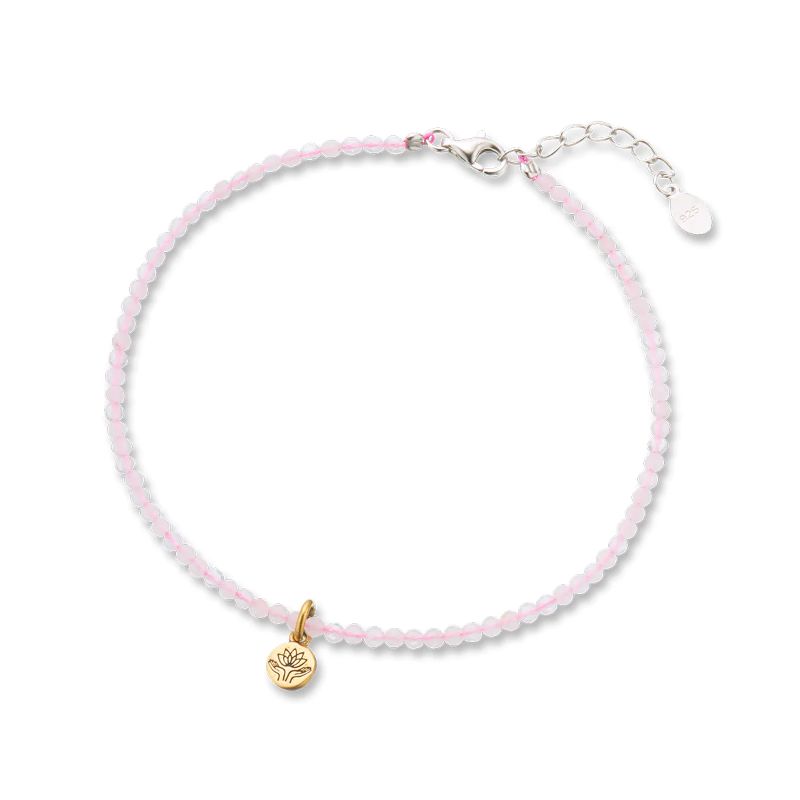PALAS Rose Quartz celestial gem bracelet BRACELET - Zabecca Living