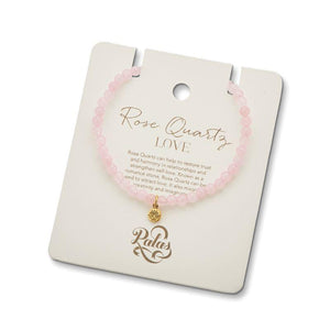 PALAS Rose Quartz Healing Gem Bracelet BRACELET - Zabecca Living