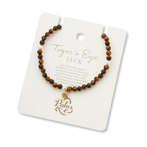 PALAS Tigers Eye & Pearl Propensity Gem Bracelet BRACELET - Zabecca Living