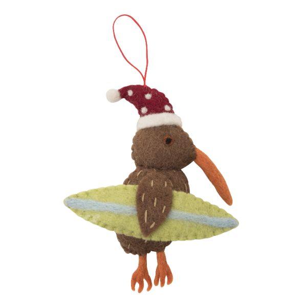 PASHOM Kiwi With Surfboard FESTIVE DECORATIONS - Zabecca Living