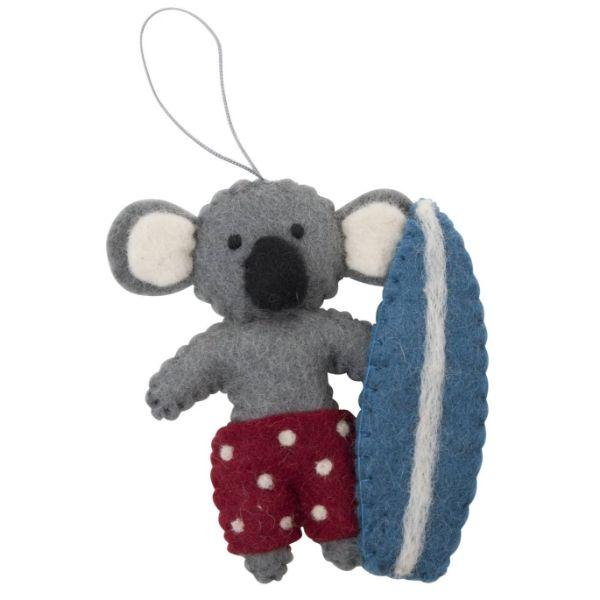 PASHOM Koala With Surfboard FESTIVE DECORATIONS - Zabecca Living