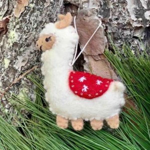 PASHOM Lhama With Blanket FESTIVE DECORATIONS - Zabecca Living