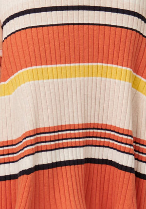 POL Chloe T-shirt - Warm Stripe Tee - Zabecca Living
