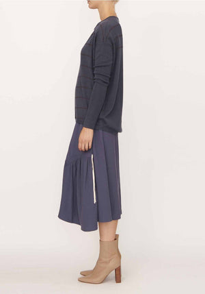 POL Nano Striped Knit - Slate Jumpers + Knitwear - Zabecca Living