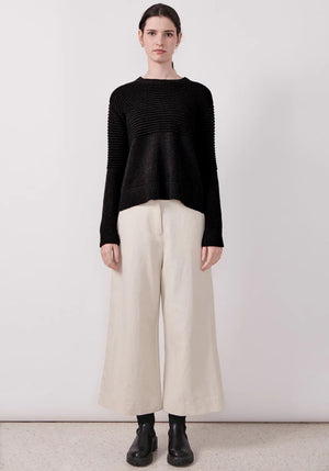POL Pony Ribbed Knit - Black Jumpers + Knitwear - Zabecca Living