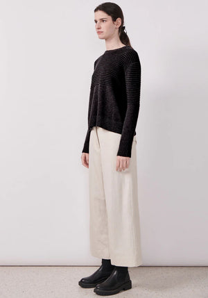POL Pony Ribbed Knit - Black Jumpers + Knitwear - Zabecca Living