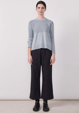 POL Pony Ribbed Knit - Blue Jumpers + Knitwear - Zabecca Living
