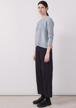 POL Pony Ribbed Knit - Blue Jumpers + Knitwear - Zabecca Living