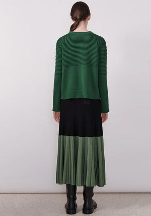 POL Pony Ribbed Knit - Green Jumpers + Knitwear - Zabecca Living