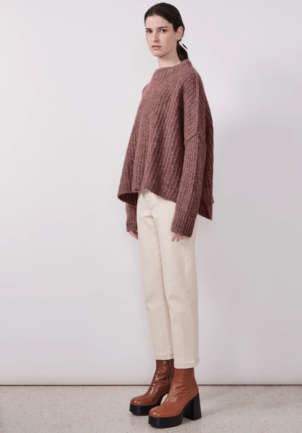 POL Shire Oversized Knit - Cinnamon Jumpers + Knitwear - Zabecca Living