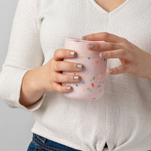 PORTER Ceramic Mug Terrazzo 355ml - Blush DRINKWARE - Zabecca Living