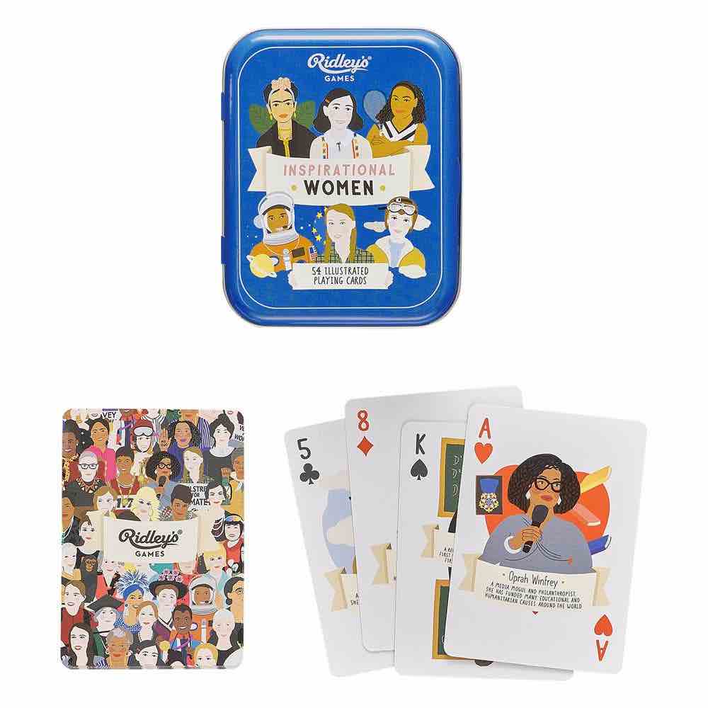RIDLEY'S Inspirational Women Playing Cards GAME - Zabecca Living