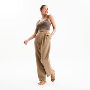 ROLLIE Tide Cross Padded Slides - Latte FOOTWEAR - Zabecca Living