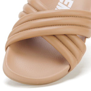 ROLLIE Tide Cross Padded Slides - Latte FOOTWEAR - Zabecca Living