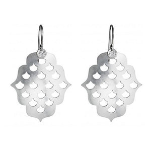 ROYAL HAMAM Screen Goddess Earrings Medium - Silver Earrings - Zabecca Living
