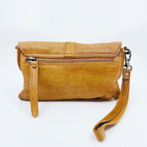 RUGGED HIDE Amelia Clutch - Tan Purse - Zabecca Living