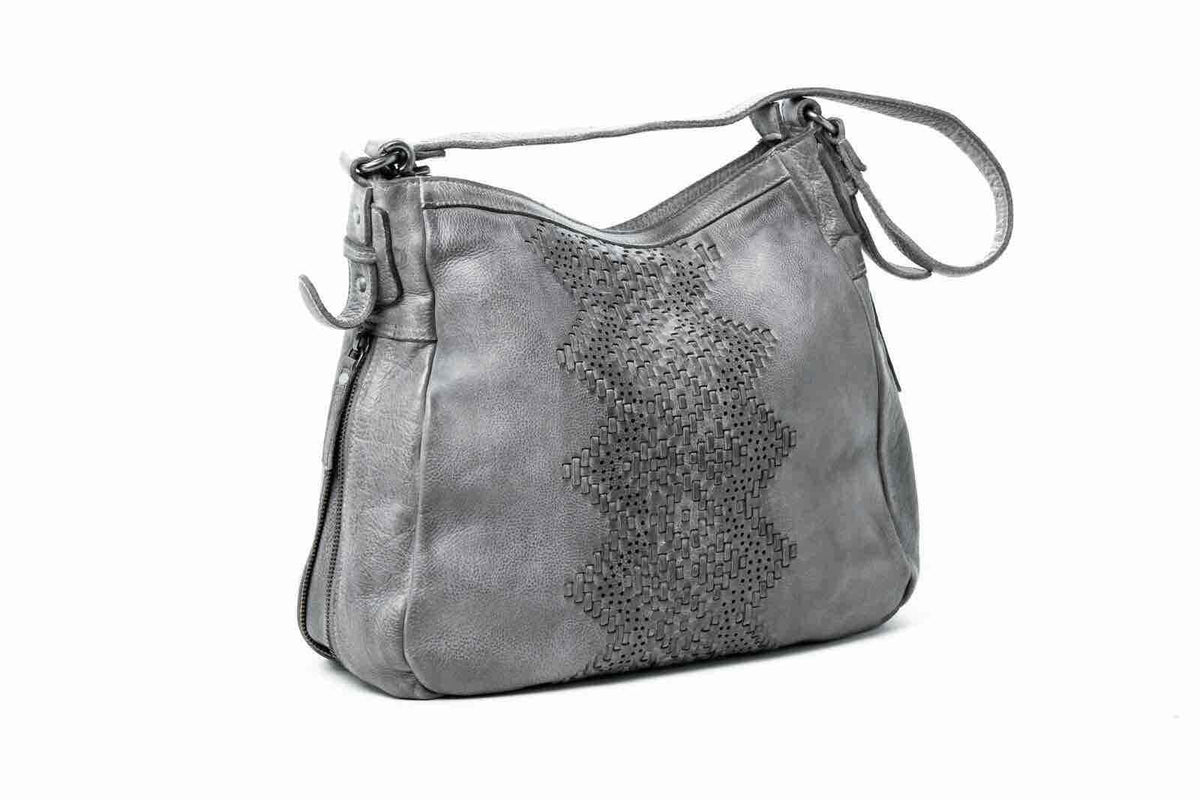 RUGGED HIDE Elsie Handbag - Grey HANDBAG - Zabecca Living