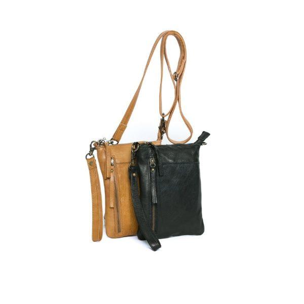 RUGGED HIDE Frances Sling Handbag - Tan HANDBAG - Zabecca Living