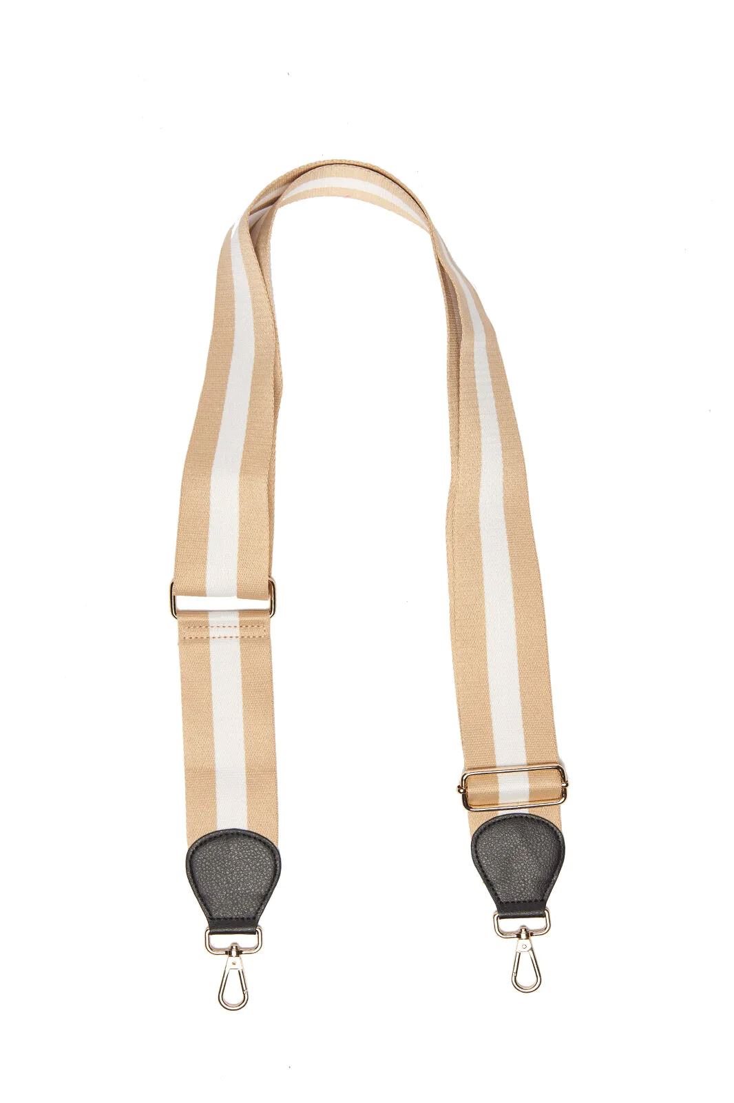 RUGGED HIDE Guitar Strap - Tan & White BAG ACCESSORY - Zabecca Living