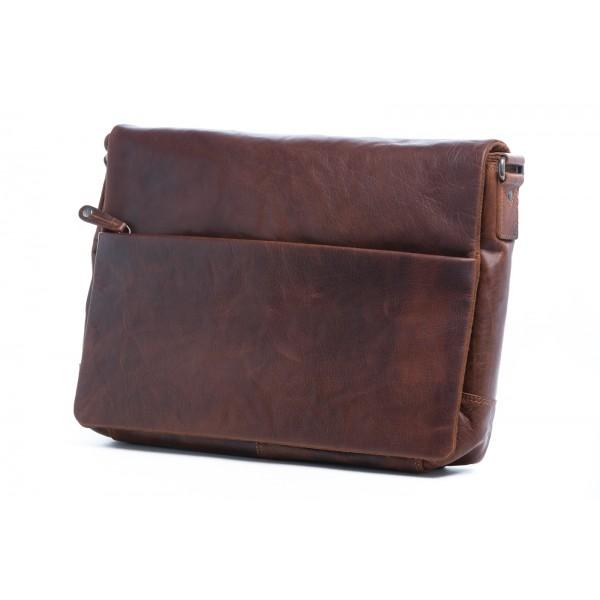 RUGGED HIDE Jonathan Large Satchel - Brown bag BROWN - Zabecca Living