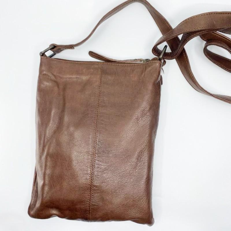 RUGGED HIDE Wendy Sling Bag - Brown HANDBAG - Zabecca Living