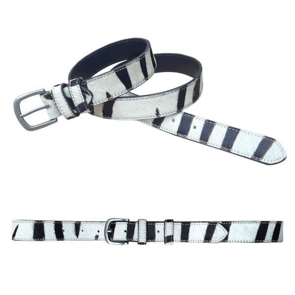 RUGGED HIDE Zebra Belt BELT - Zabecca Living