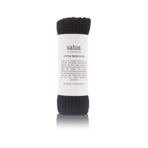 SALUS Cotton Wash Cloth Wash Cloth BLACK - Zabecca Living