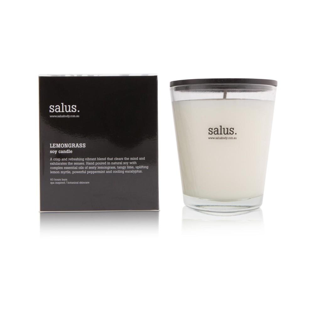 SALUS Soy Candle 60 hours - Lemongrass CANDLE - Zabecca Living
