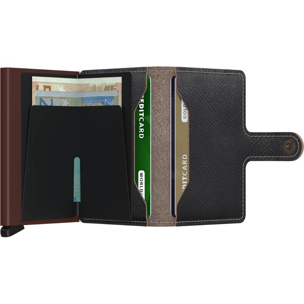 SECRID Miniwallet - Saffiano Brown WALLET - Zabecca Living