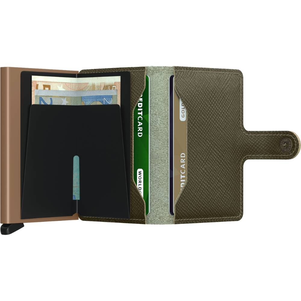 SECRID Miniwallet - Saffiano Olive WALLET - Zabecca Living