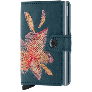 SECRID Miniwallet - Stitch Magnolia Petrolio WALLET - Zabecca Living