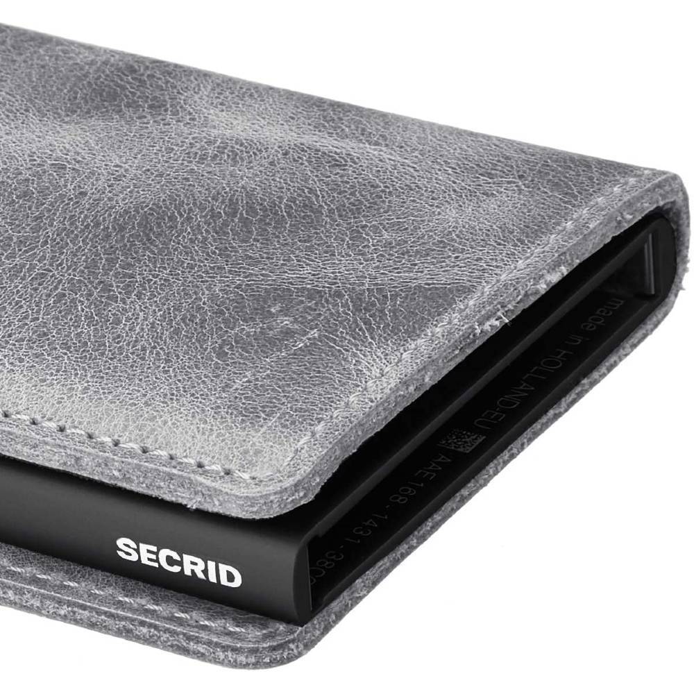 SECRID Slimwallet - Vintage Grey/Black WALLET - Zabecca Living
