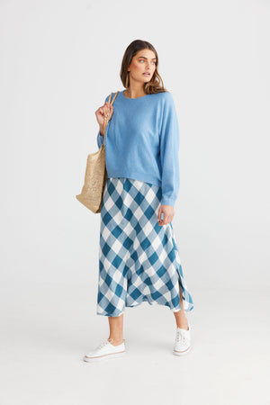 SHANTY Freddie Knit -Ice Blue Jumpers + Knitwear - Zabecca Living