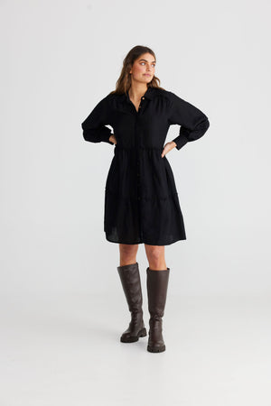 SHANTY Mia Dress - Black Dress - Zabecca Living