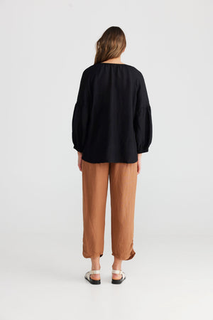 SHANTY Salemo Top - Black Shirts & Blouses - Zabecca Living