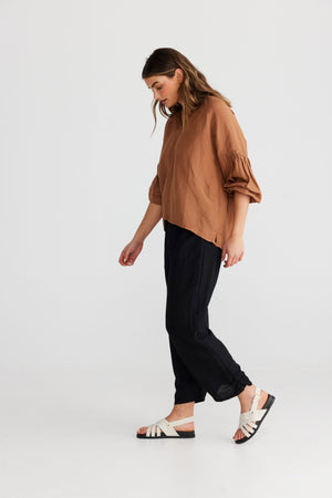 SHANTY Salemo Top - Terracotta Shirts & Blouses - Zabecca Living